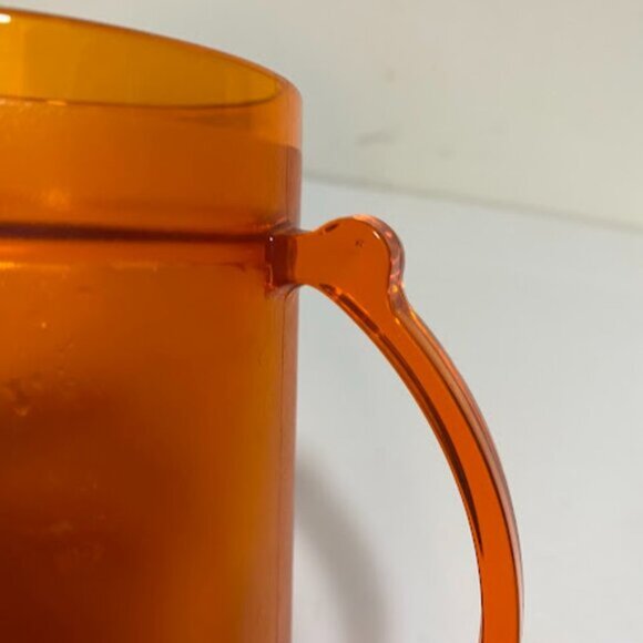 Harley-Davidson Frosty Freezer Mug Orange Plastic Double Wall Beer Stein - Picture 8 of 9